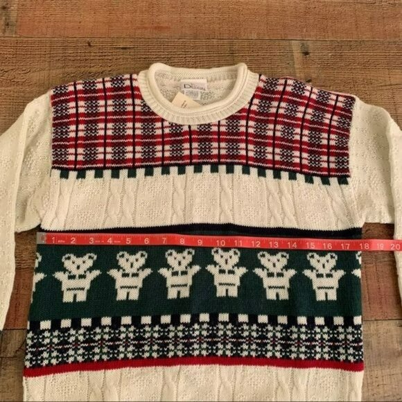 In design womens size XL deadstock vintage knit Christmas ugly sweater -NWT - Picture 8 of 8